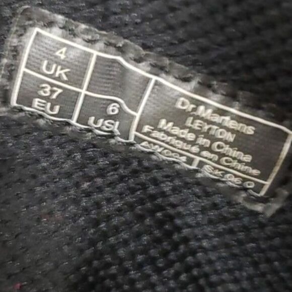 Dr. Martens Leyton Burgundy Combat Boots - Size 6 - Picture 7 of 7